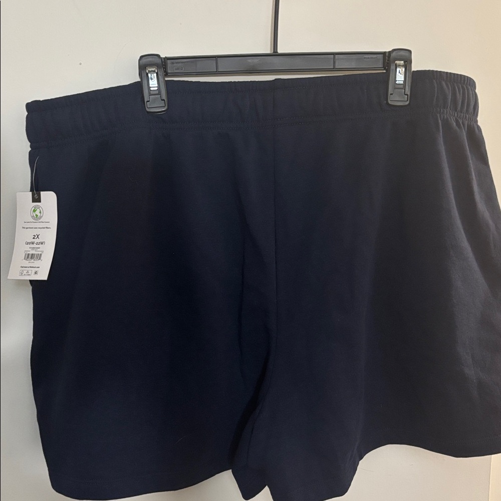 Terra & Sky blue shorts fleece comfy cozy size 2X NWT dark navy - Picture 5 of 6